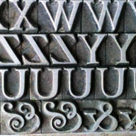 Old type (Caslon).